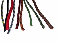 veteráni - náhradní díly - Opletený kabel elektroinstalace 1 mm2 příčného průřezu